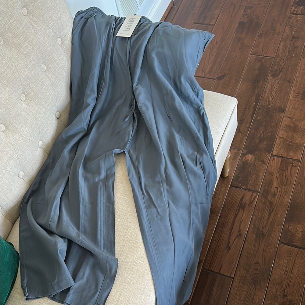 Gray Wide-Leg Pants